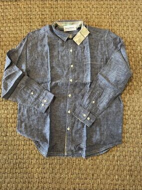 Tommy Bahama linen long Sleeve Button-Front Shirt men’s size XL